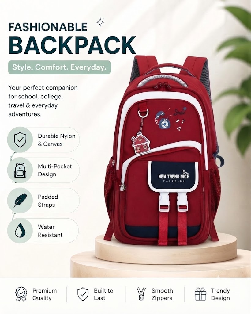 WALSON 30L Korean Laptop Backpack for Men  Women  Fits 17-Inch Laptop  Lightweight Water-Resistant Backpack for School College Office  Travel