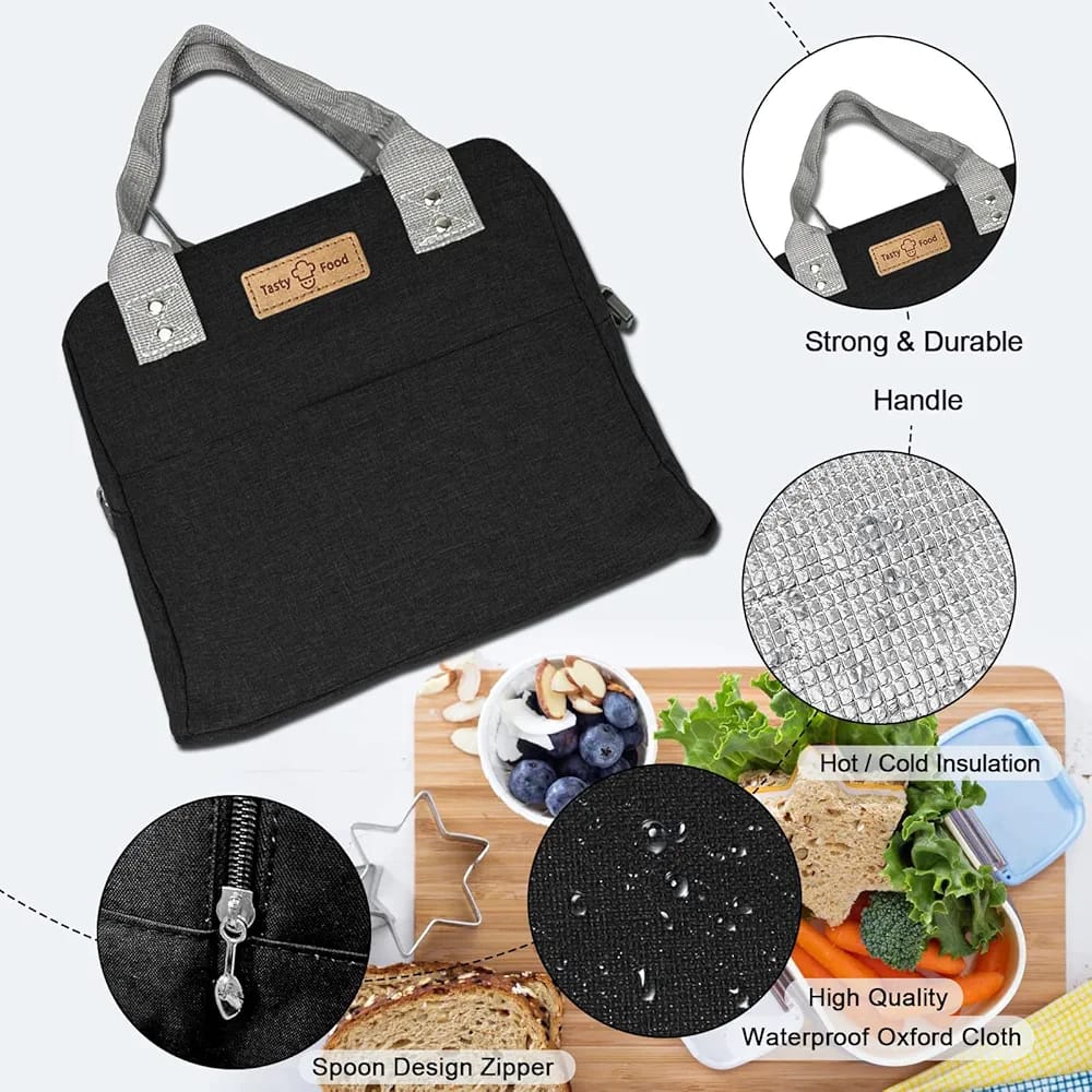 WALSON Insulated Lunch Bag  Leakproof Thermal Tiffin Tote for Men Women  Kids