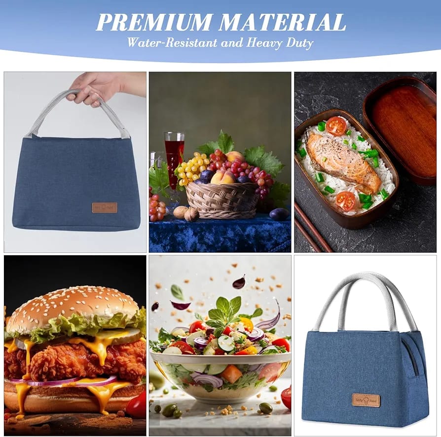 WALSON Insulated Lunch Bag  Leakproof Thermal Tiffin Tote for Men Women  Kids