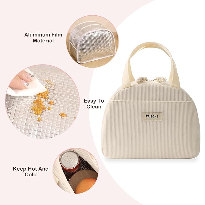 WALSON Insulated Lunch Bag  Leakproof Thermal Tiffin Tote for Men Women  Kids