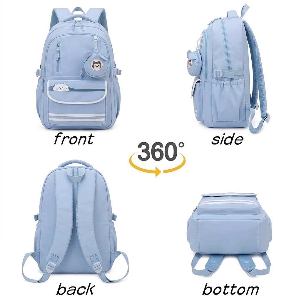 WALSON 30L Stylish Women Backpack for College Office  Travel  Waterproof 17-Inch Laptop Backpack for Girls  Casual School  Daily Use Bag