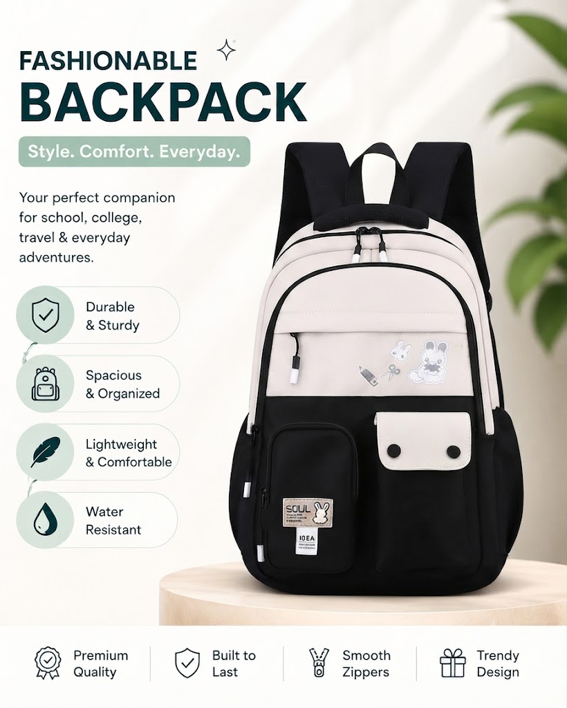 WALSON 30L Laptop Bag for Men  Women  Stylish Water-Resistant Backpack for School College Office  Travel  Fits 17-Inch Laptop