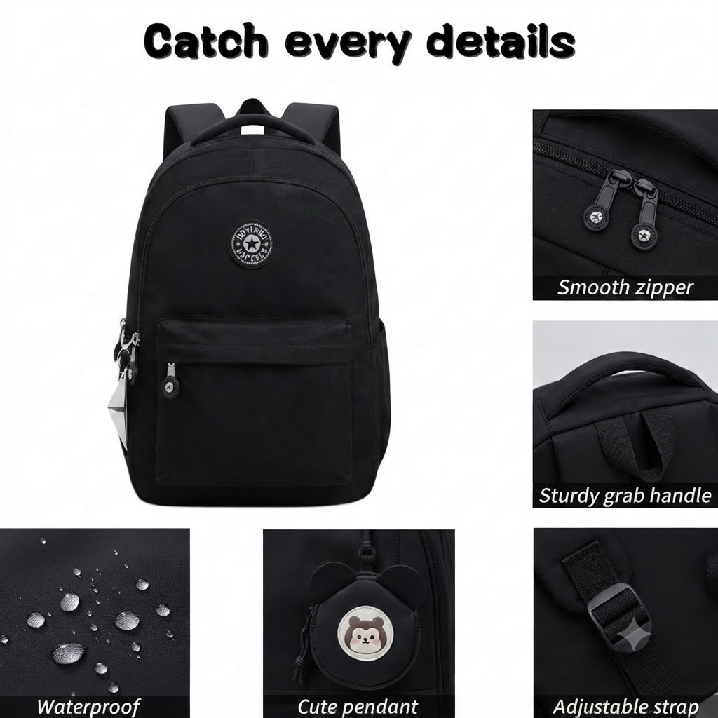 WALSON 30L Laptop Backpack for Men  Women  Fits 17 Inch Laptop  Water-Resistant School College Office  Travel Bag