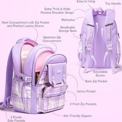 WALSON 30L Laptop Backpack for Men Women Fits 17 Inch Laptop Water-Resistant School College Office Travel Bag