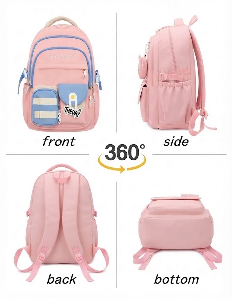 WALSON 30L Laptop Backpack for Men  Women  Fits 17 Inch Laptop  Water-Resistant School College Office  Travel Bag