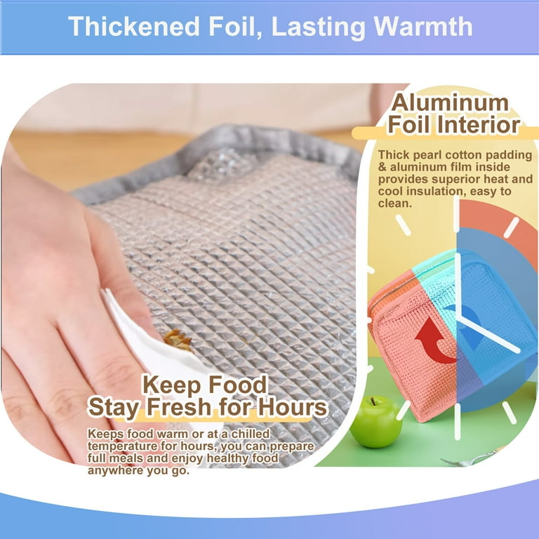 WALSON Insulated Lunch Bag  Leakproof Thermal Tiffin Tote for Men Women  Kids
