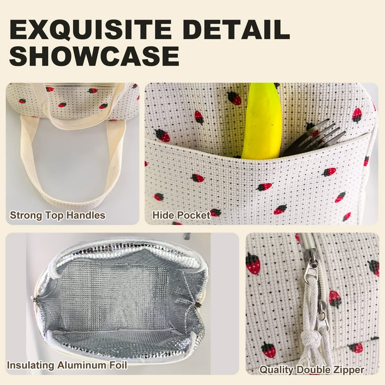 WALSON Insulated Lunch Bag Leakproof Thermal Tiffin Tote for Men Women Kids