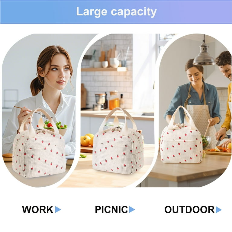 WALSON Insulated Lunch Bag Leakproof Thermal Tiffin Tote for Men Women Kids