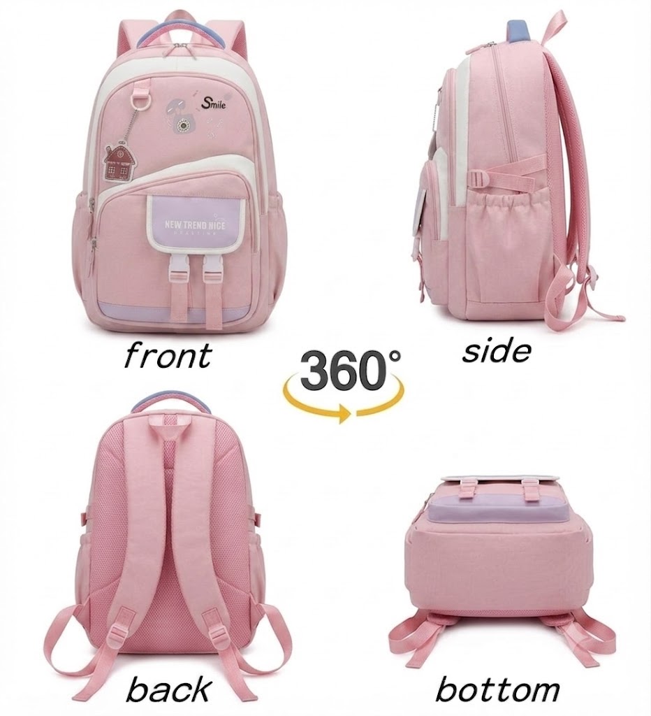 WALSON 30L Korean Laptop Backpack for Men  Women  Fits 17-Inch Laptop  Lightweight Water-Resistant Backpack for School College Office  Travel