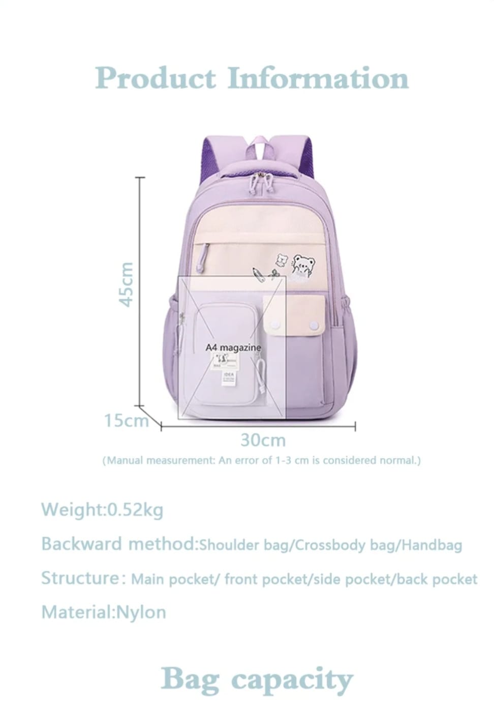WALSON 30L Laptop Bag for Men  Women  Stylish Water-Resistant Backpack for School College Office  Travel  Fits 17-Inch Laptop