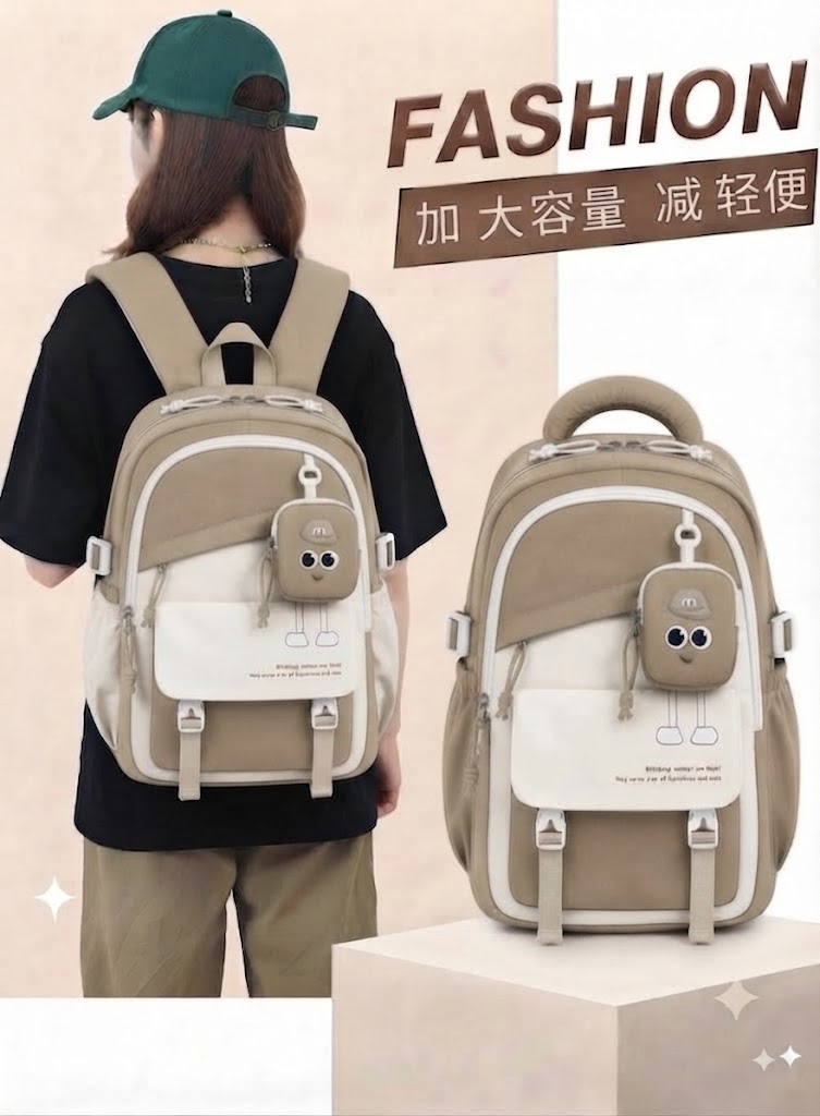 WALSON 30L Korean Laptop Backpack for Men Women Fits 17-Inch Laptop Lightweight Water-Resistant Backpack for School College Office Travel