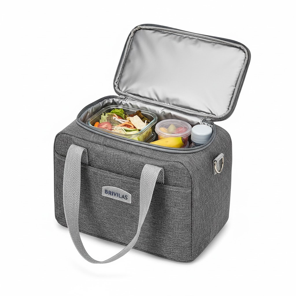 WALSON Insulated Lunch Bag Leakproof Thermal Tiffin Tote for Men Women Kids