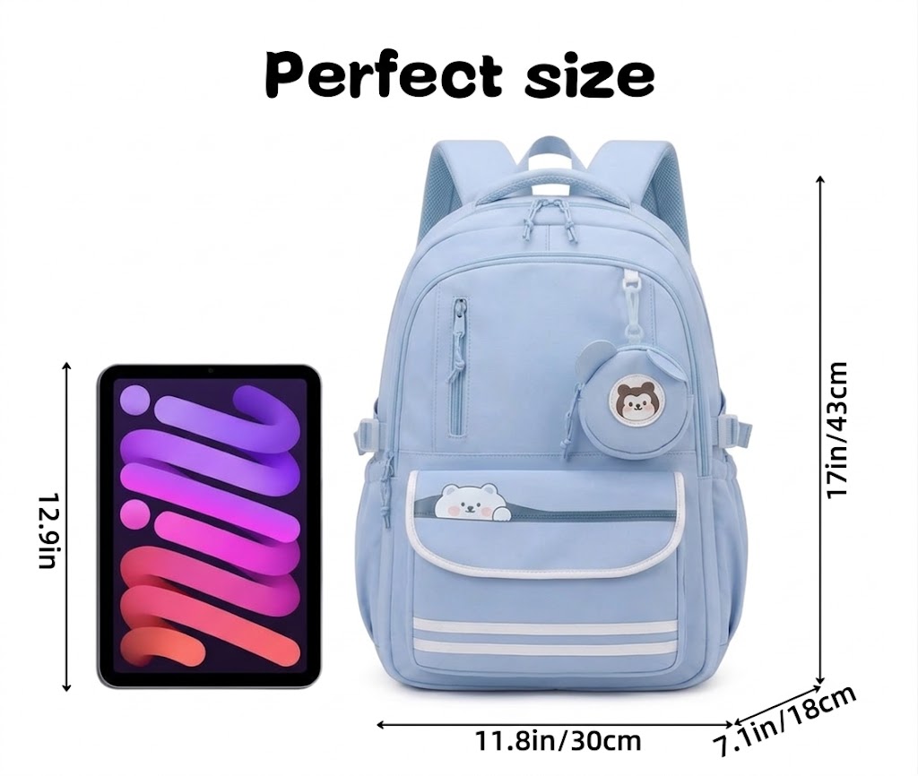 WALSON 30L Stylish Women Backpack for College Office  Travel  Waterproof 17-Inch Laptop Backpack for Girls  Casual School  Daily Use Bag