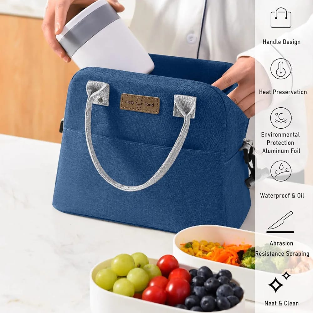 WALSON Insulated Lunch Bag  Leakproof Thermal Tiffin Tote for Men Women  Kids