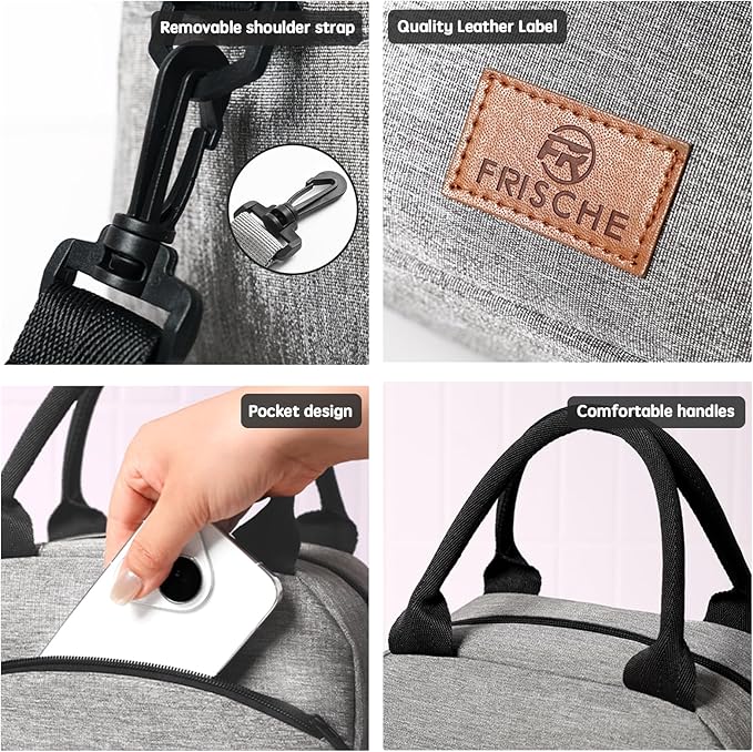 WALSON Insulated Lunch Bag  Leakproof Thermal Tiffin Tote for Men Women  Kids