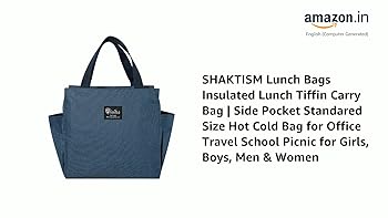 WALSON Insulated Lunch Bag  Leakproof Thermal Tiffin Tote for Men Women  Kids