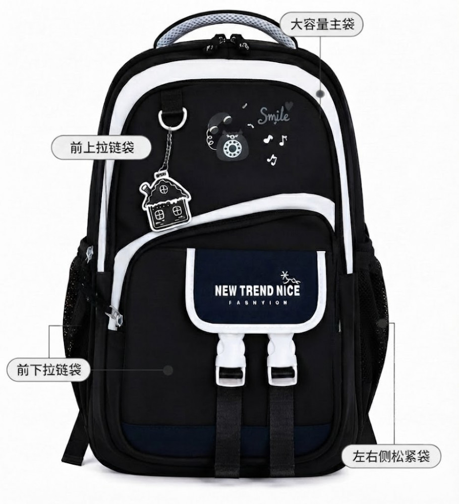 Image of WALSON 30L Korean Laptop Backpack for Men &amp; Women | Fits 17-Inch Laptop | Lightweight Water-Resistant Backpack for School, College, Office &amp; Travel