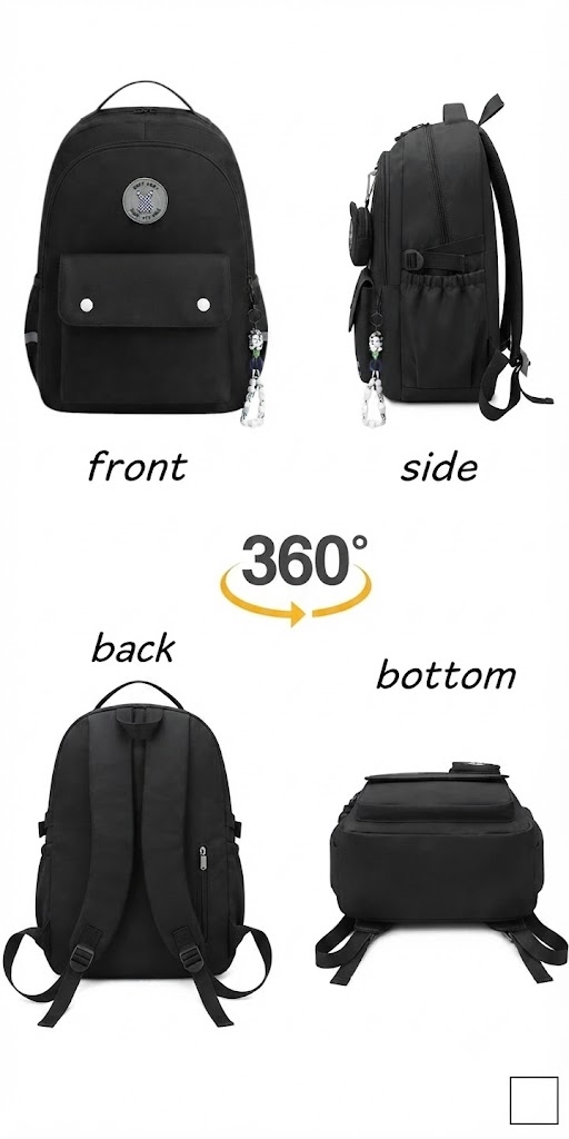 WALSON 30L Laptop Backpack for Men  Women  Fits 17 Inch Laptop  Water-Resistant School College Office  Travel Bag