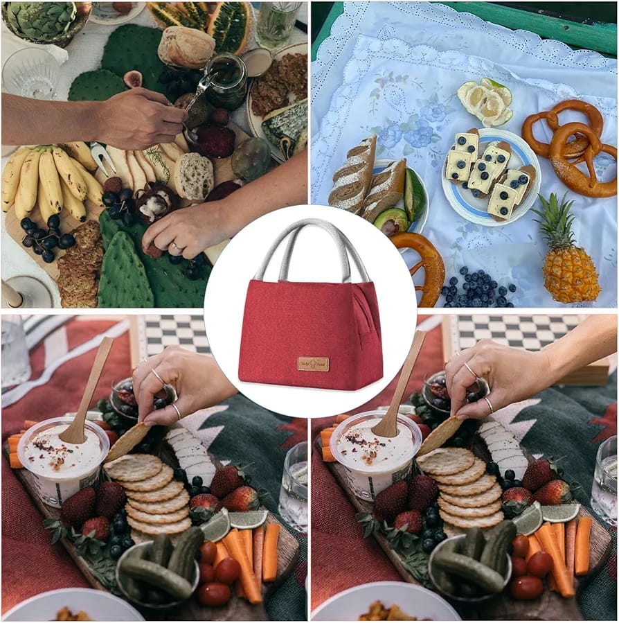 WALSON Insulated Lunch Bag  Leakproof Thermal Tiffin Tote for Men Women  Kids