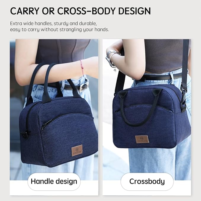 WALSON Insulated Lunch Bag  Leakproof Thermal Tiffin Tote for Men Women  Kids