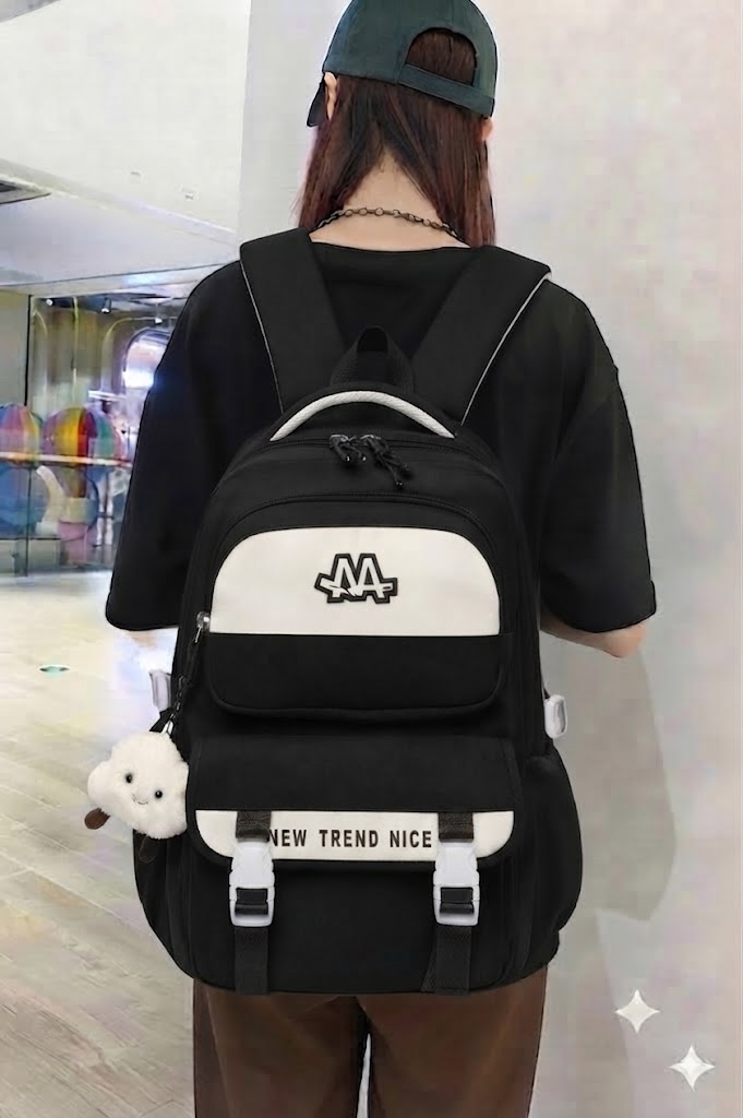 WALSON 30L Korean Laptop Backpack for Men  Women  Fits 17-Inch Laptop  Lightweight Water-Resistant Backpack for School College Office  Travel