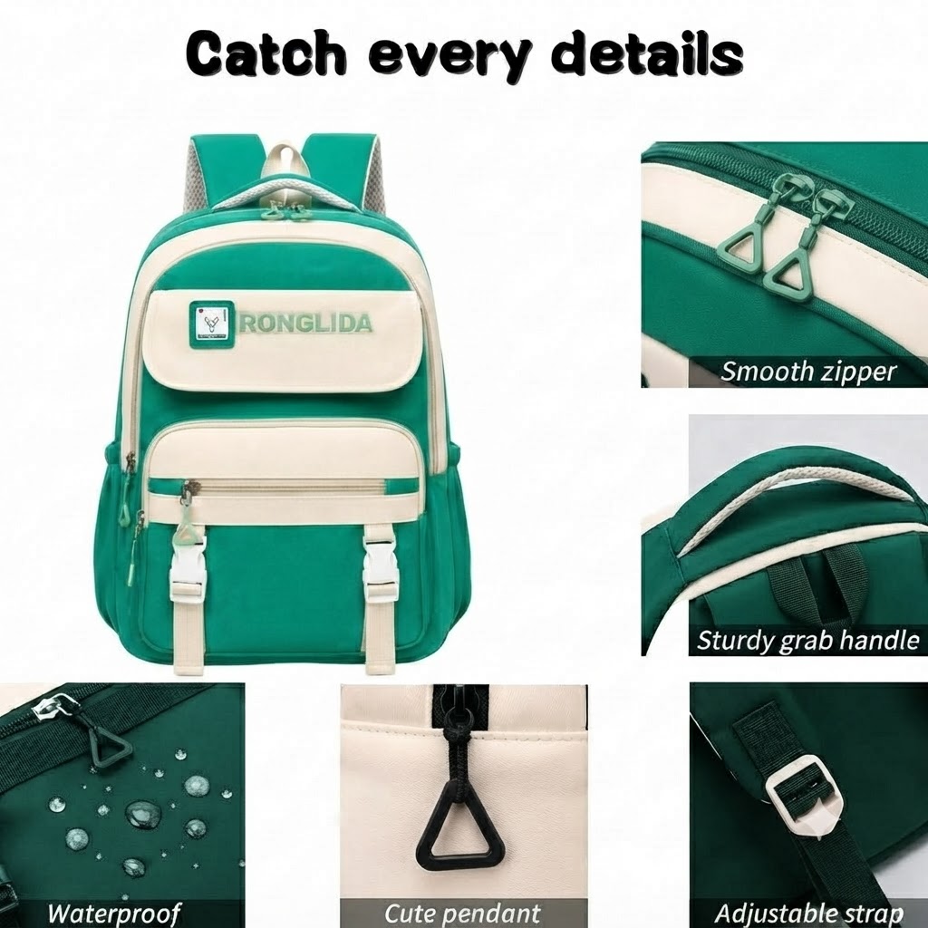 WALSON 30L Laptop Backpack for Men Women Fits 17 Inch Laptop Water-Resistant School College Office Travel Bag