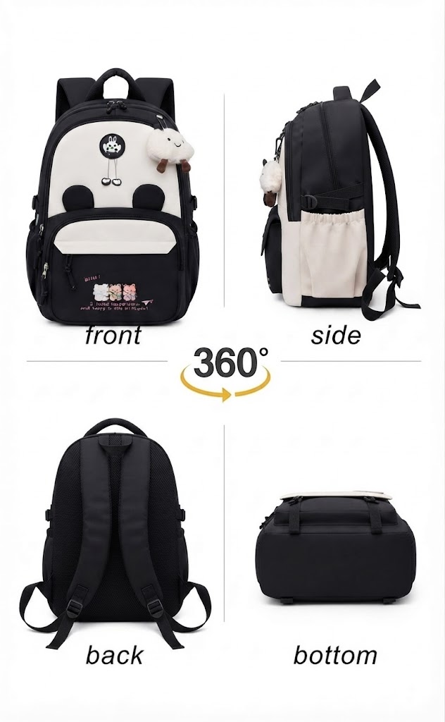 WALSON 30L Korean Laptop Backpack for Men  Women  Fits 17-Inch Laptop  Lightweight Water-Resistant Backpack for School College Office  Travel