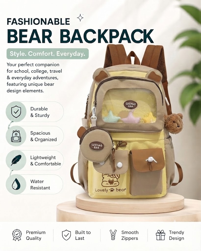 WALSON 30L Laptop Bag for Men Women Stylish Water-Resistant Backpack for School College Office Travel Fits 17-Inch Laptop