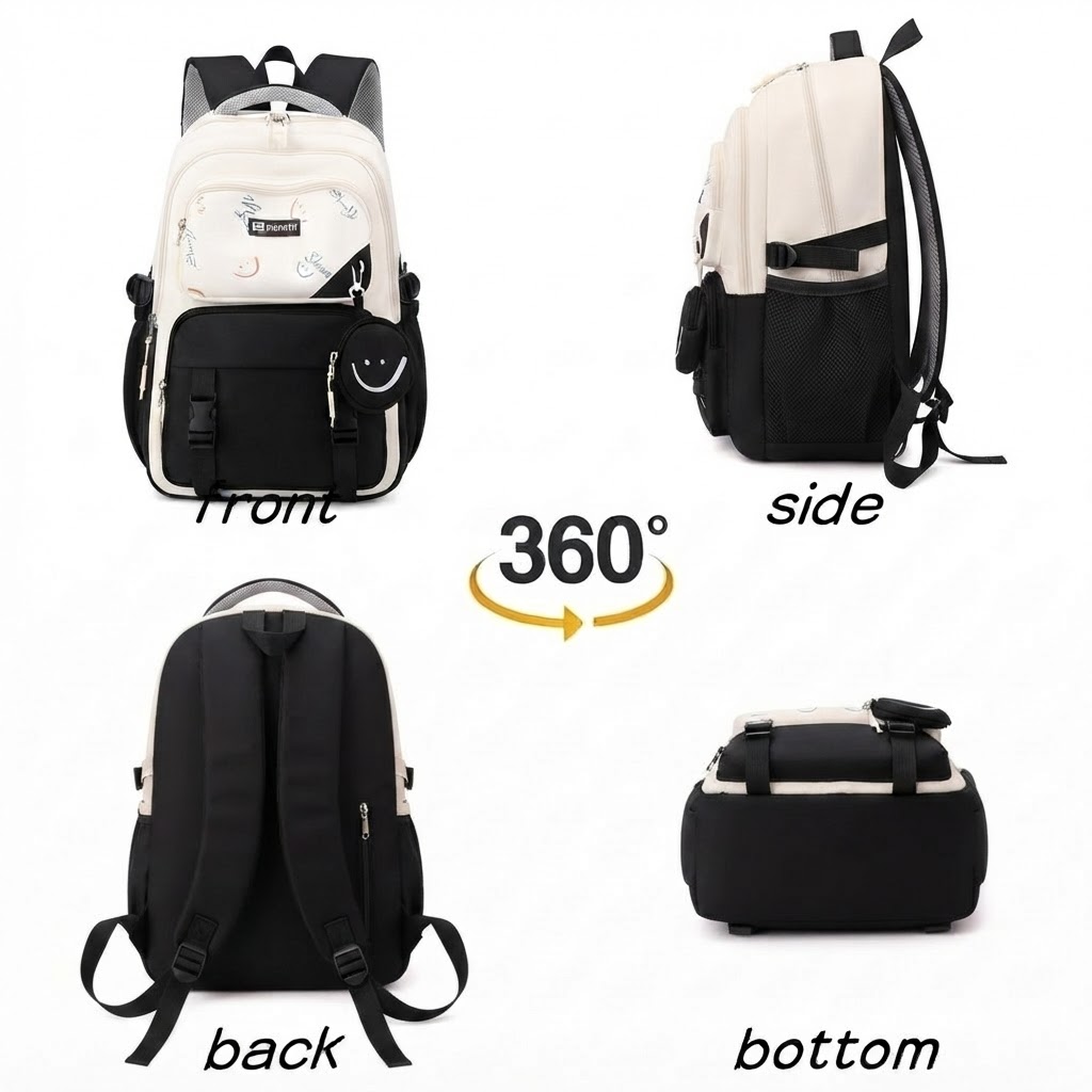 WALSON 30L Laptop Bag for Men Women Stylish Water-Resistant Backpack for School College Office Travel Fits 17-Inch Laptop