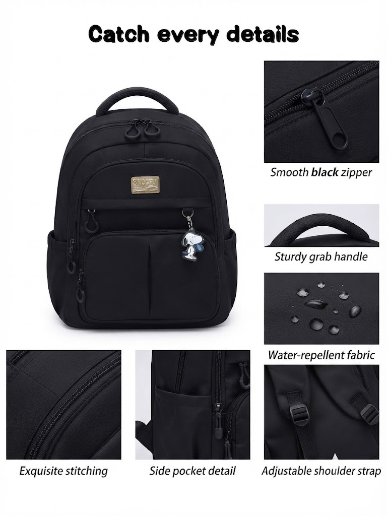 WALSON 30L Laptop Backpack for Men Women Fits 17 Inch Laptop Water-Resistant School College Office Travel Bag