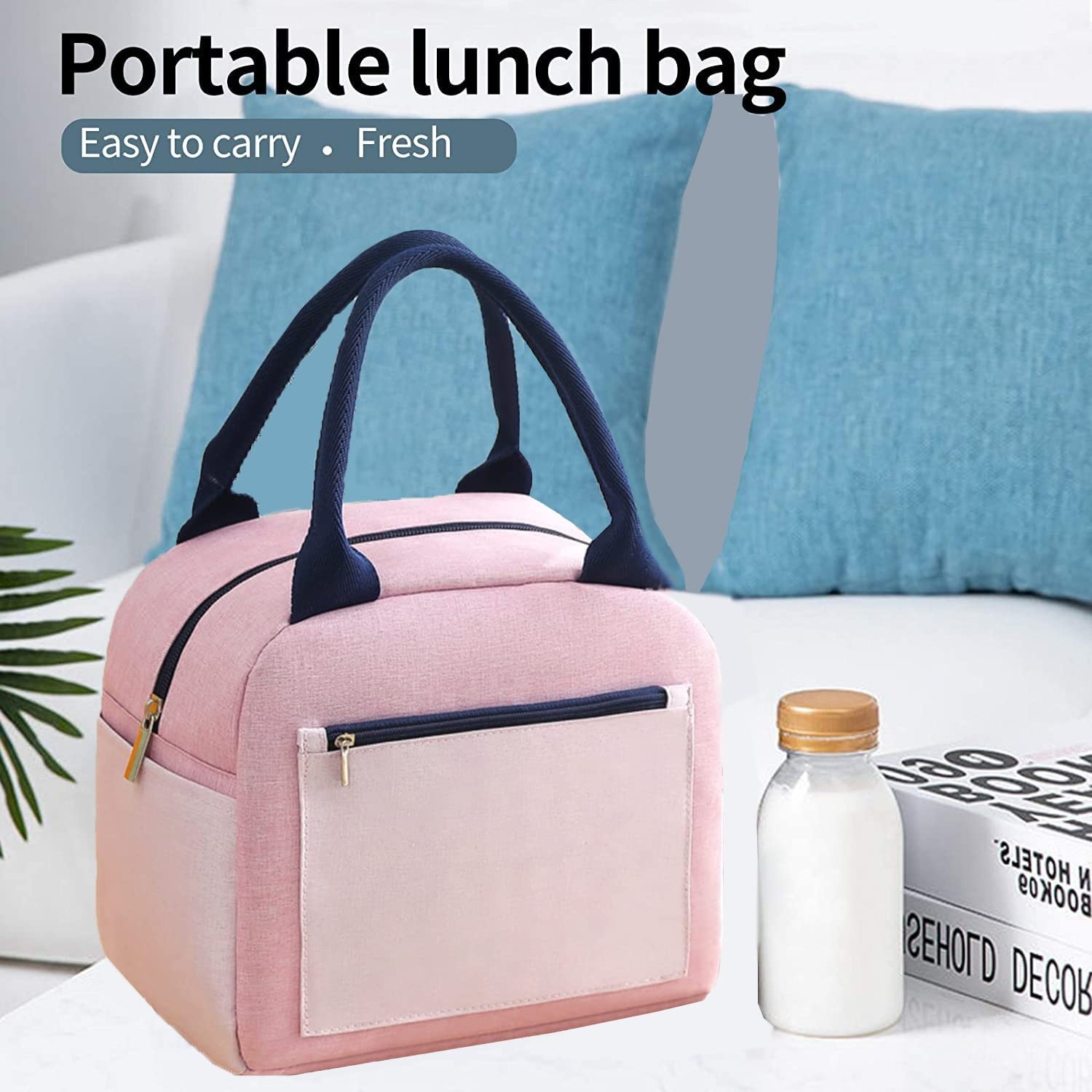 WALSON Insulated Lunch Bag  Leakproof Thermal Tiffin Tote for Men Women  Kids