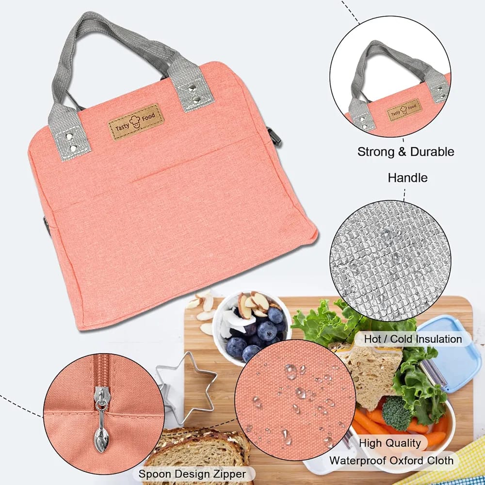 WALSON Insulated Lunch Bag  Leakproof Thermal Tiffin Tote for Men Women  Kids