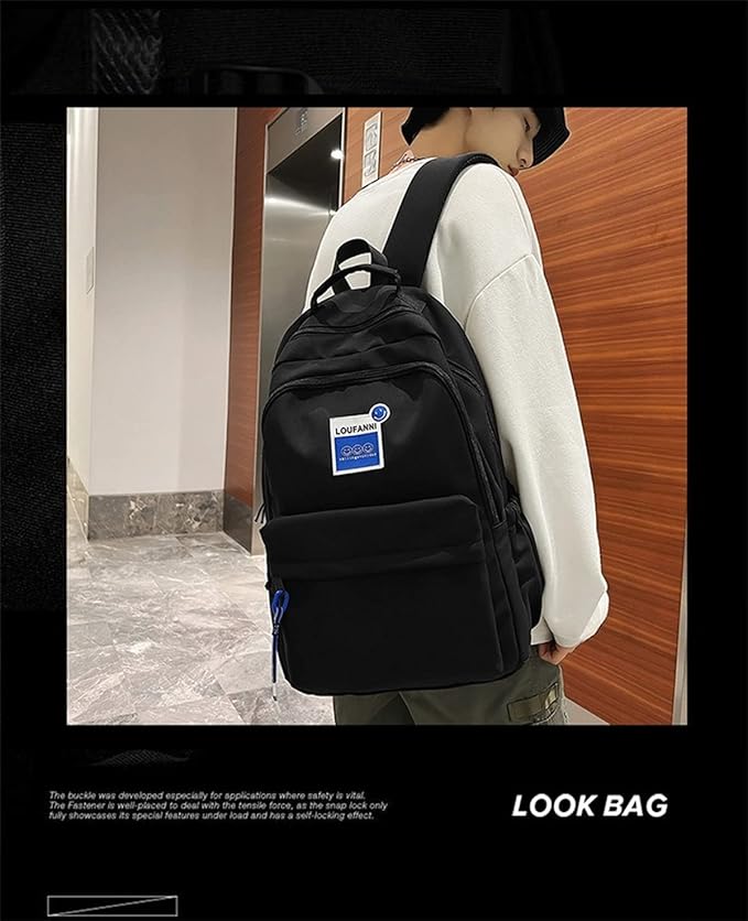 WALSON 30L Laptop Backpack for Men  Women  Fits 17 Inch Laptop  Water-Resistant School College Office  Travel Bag