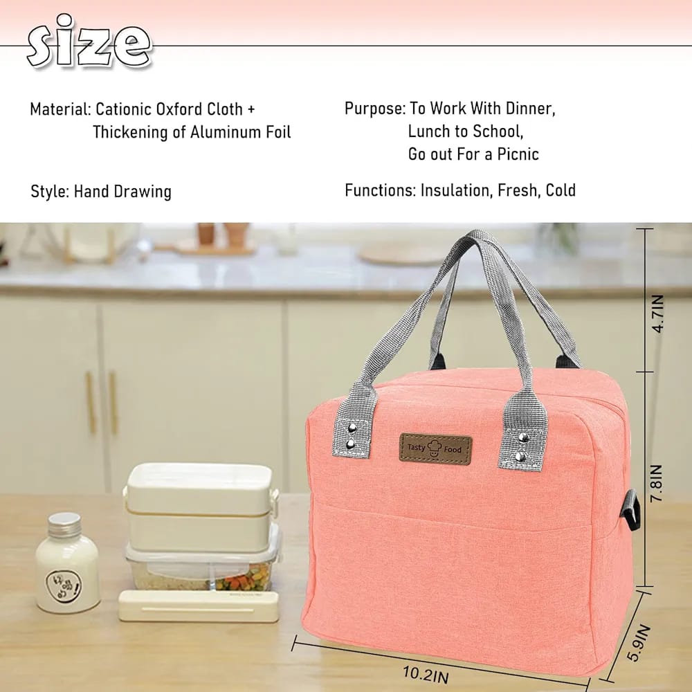 WALSON Insulated Lunch Bag  Leakproof Thermal Tiffin Tote for Men Women  Kids