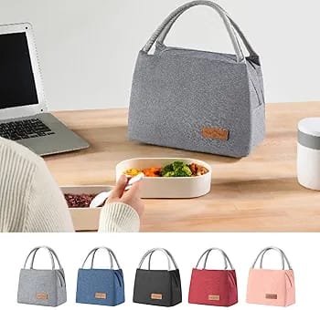 WALSON Insulated Lunch Bag  Leakproof Thermal Tiffin Tote for Men Women  Kids
