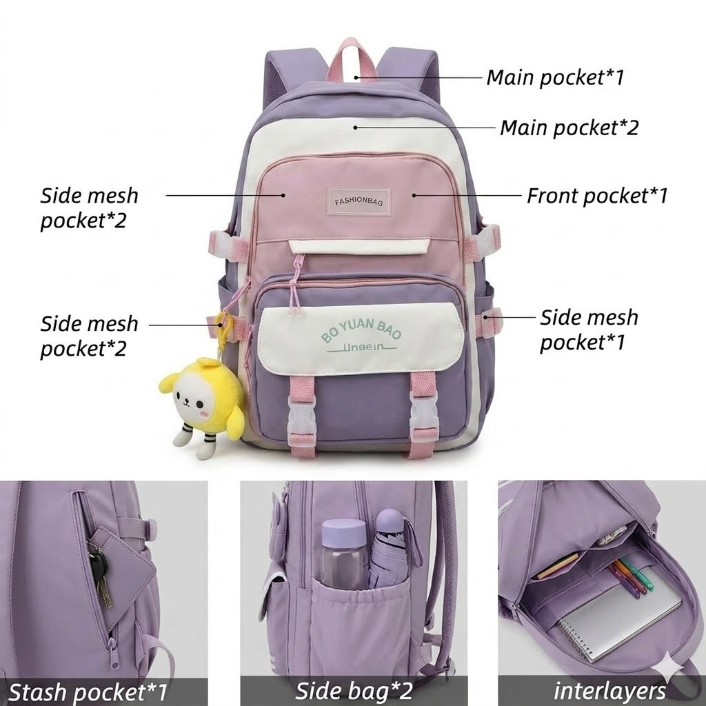 WALSON 30L Laptop Backpack for Men Women Fits 17 Inch Laptop Water-Resistant School College Office Travel Bag