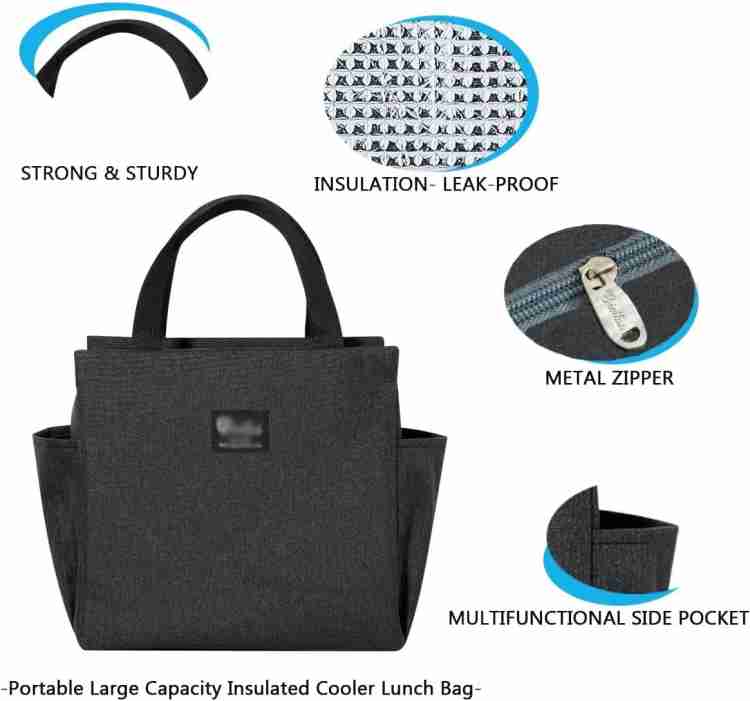 WALSON Insulated Lunch Bag  Leakproof Thermal Tiffin Tote for Men Women  Kids