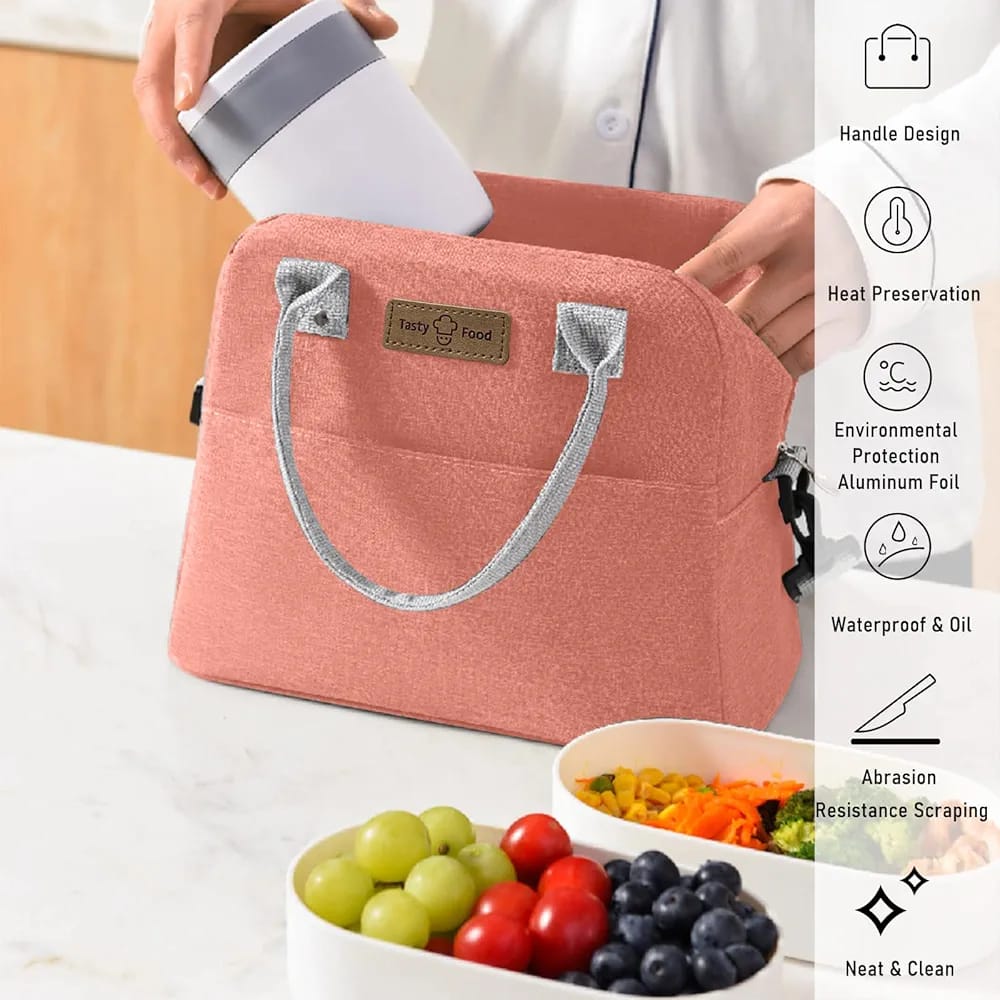 WALSON Insulated Lunch Bag Leakproof Thermal Tiffin Tote for Men Women Kids