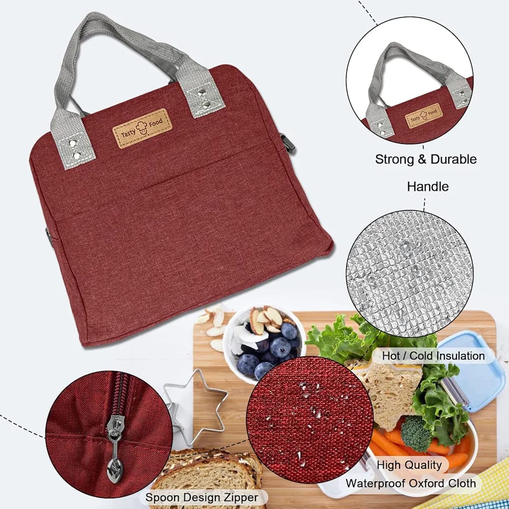 WALSON Insulated Lunch Bag  Leakproof Thermal Tiffin Tote for Men Women  Kids