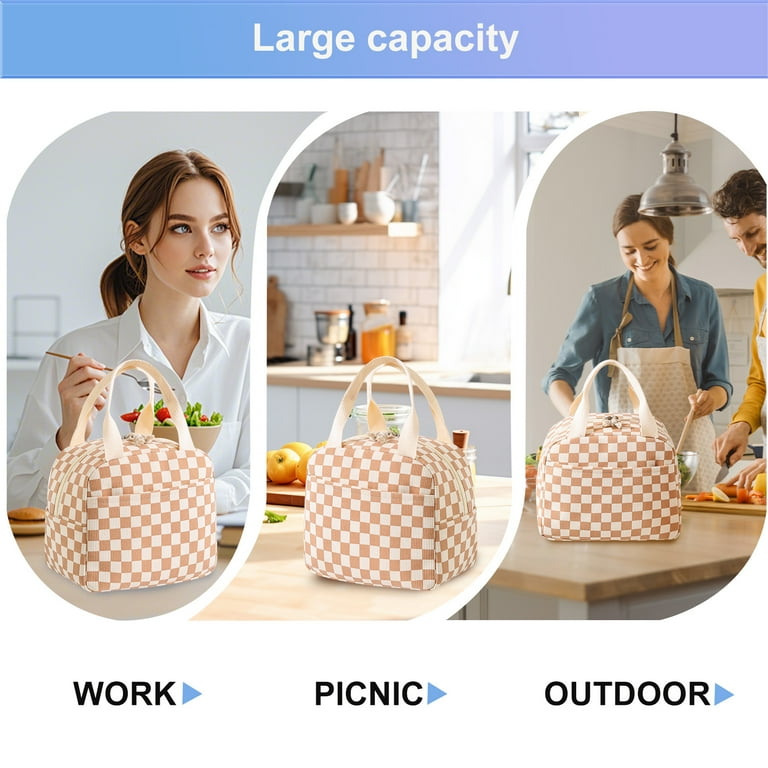 WALSON Insulated Lunch Bag  Leakproof Thermal Tiffin Tote for Men Women  Kids