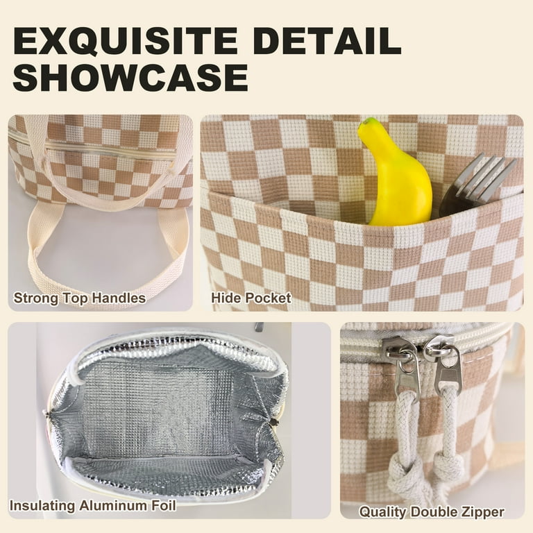 WALSON Insulated Lunch Bag  Leakproof Thermal Tiffin Tote for Men Women  Kids