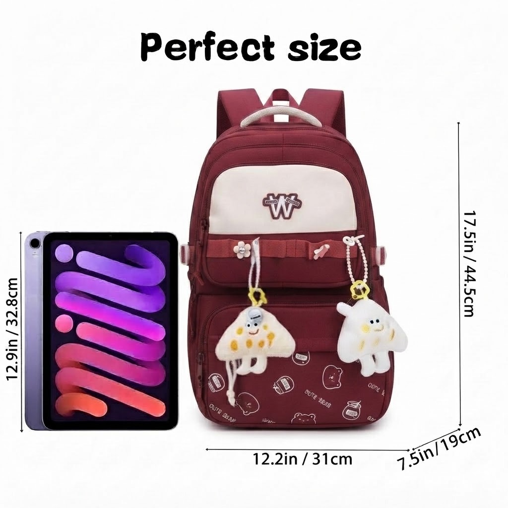 WALSON 30L Korean Laptop Backpack for Men  Women  Fits 17-Inch Laptop  Lightweight Water-Resistant Backpack for School College Office  Travel