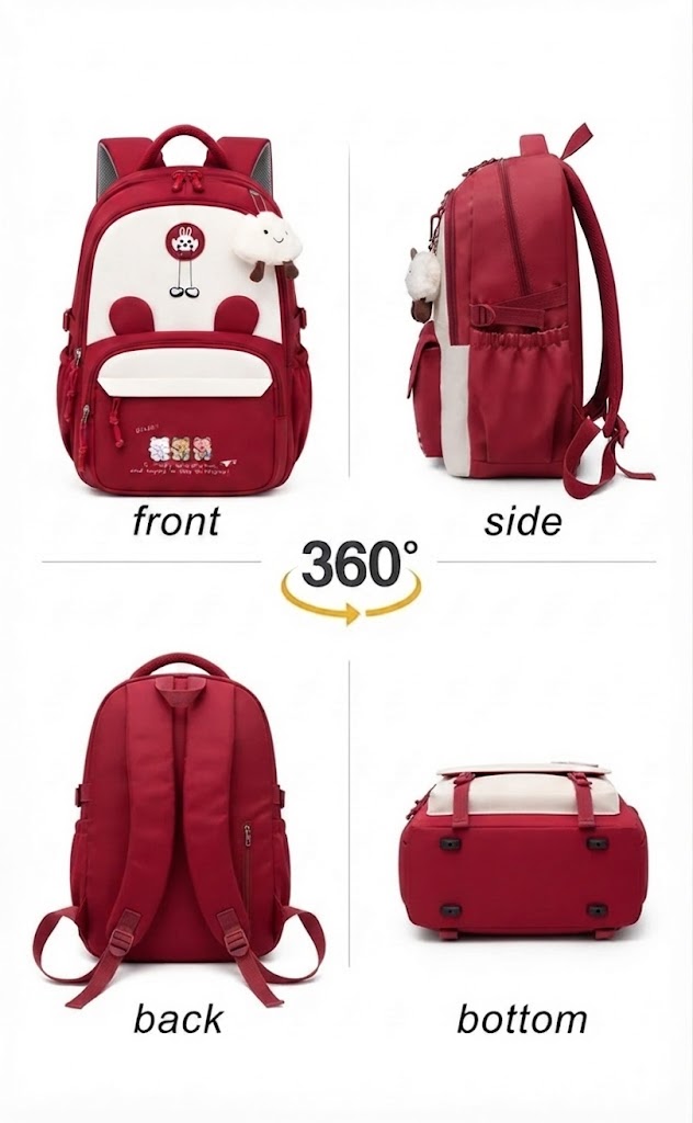 WALSON 30L Korean Laptop Backpack for Men Women Fits 17-Inch Laptop Lightweight Water-Resistant Backpack for School College Office Travel