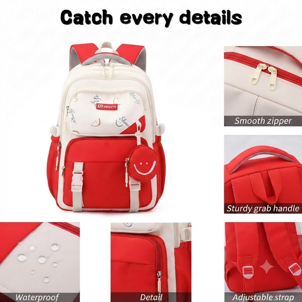 WALSON 30L Laptop Bag for Men  Women  Stylish Water-Resistant Backpack for School College Office  Travel  Fits 17-Inch Laptop