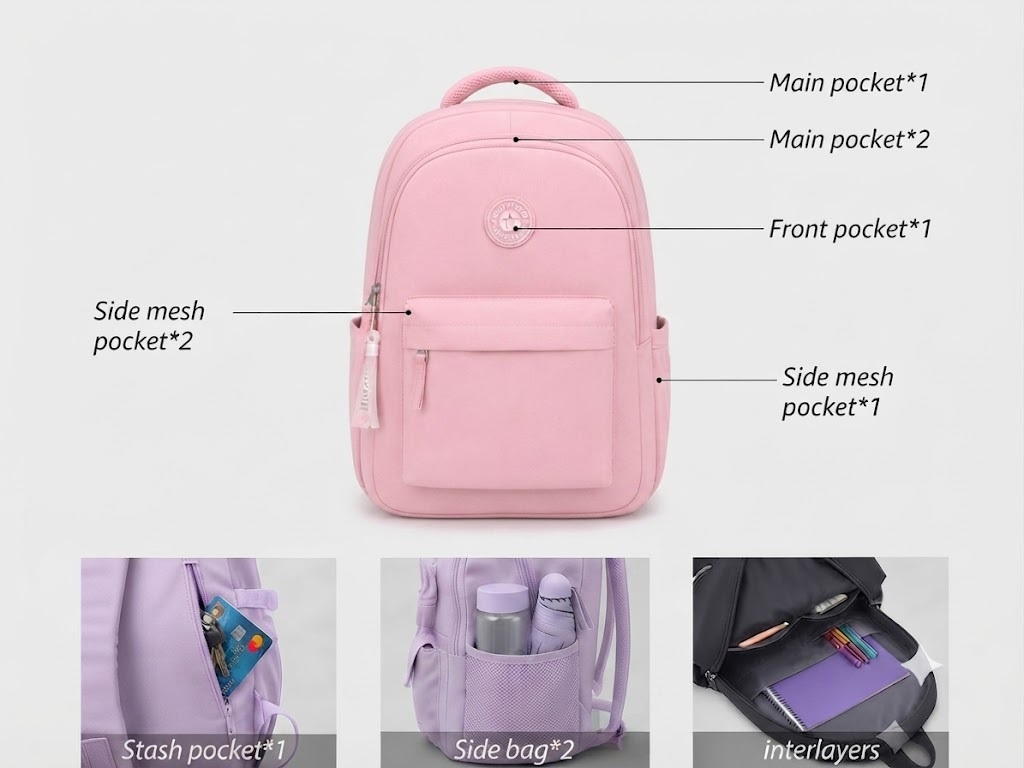 WALSON 30L Laptop Backpack for Men Women Fits 17 Inch Laptop Water-Resistant School College Office Travel Bag