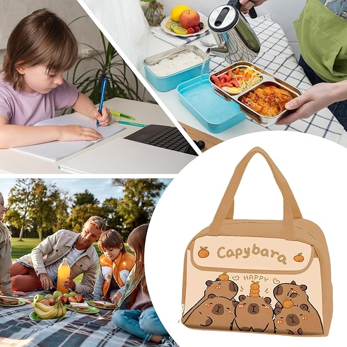 WALSON Insulated Lunch Bag Leakproof Thermal Tiffin Tote for Men Women Kids