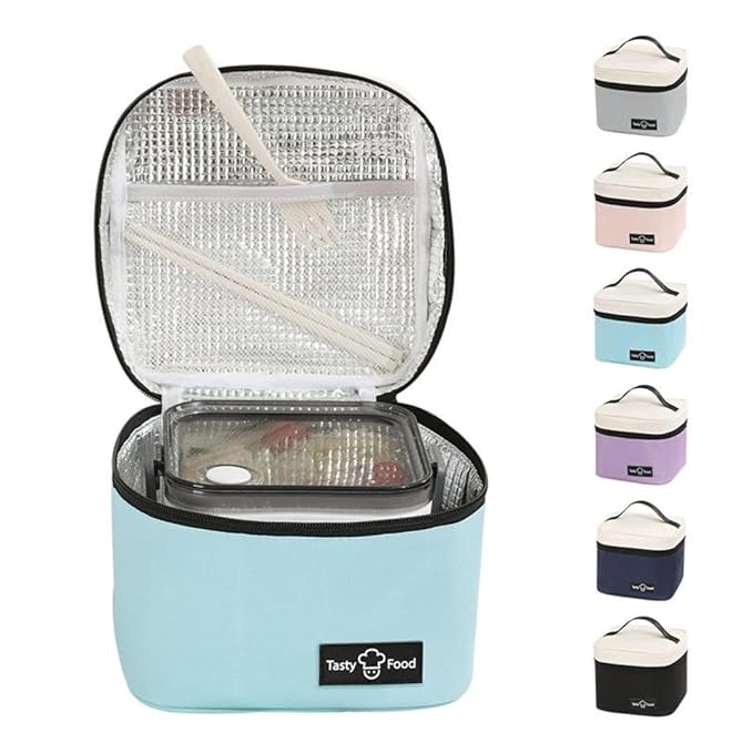WALSON Insulated Lunch Bag  Leakproof Thermal Tiffin Tote for Men Women  Kids