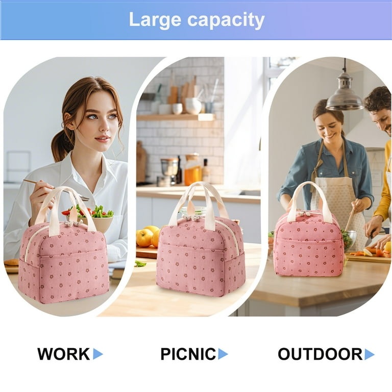 WALSON Insulated Lunch Bag  Leakproof Thermal Tiffin Tote for Men Women  Kids
