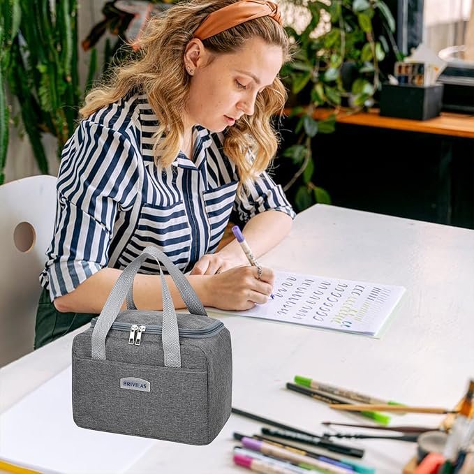 WALSON Insulated Lunch Bag  Leakproof Thermal Tiffin Tote for Men Women  Kids