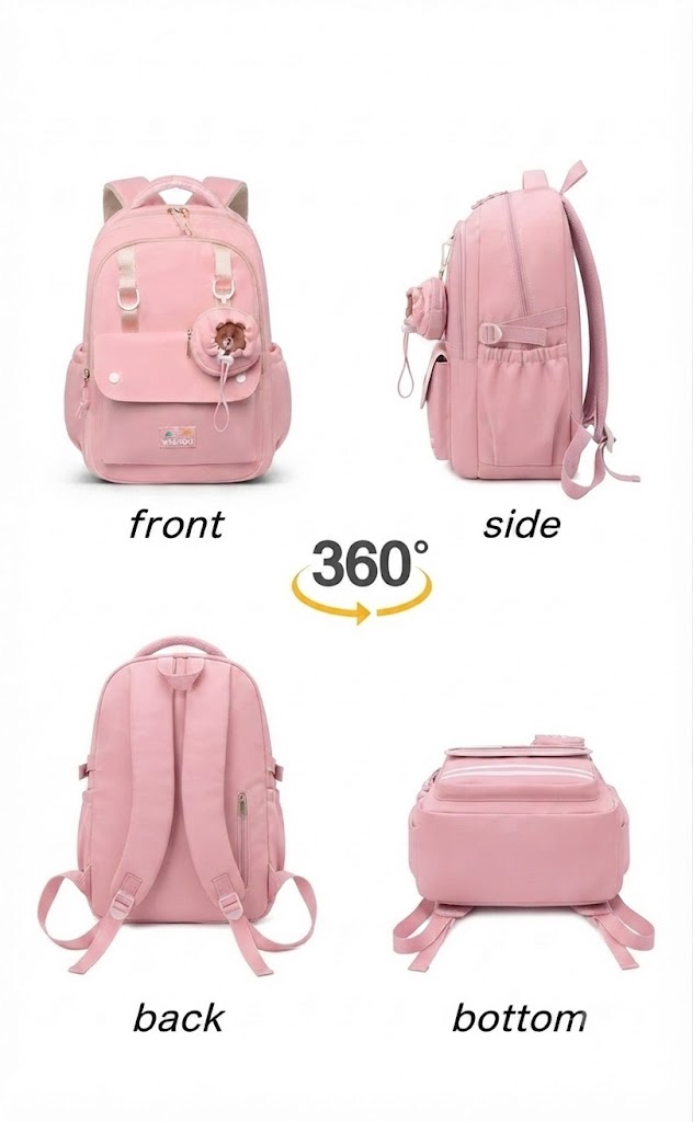 WALSON 30L Korean Laptop Backpack for Men  Women  Fits 17-Inch Laptop  Lightweight Water-Resistant Backpack for School College Office  Travel